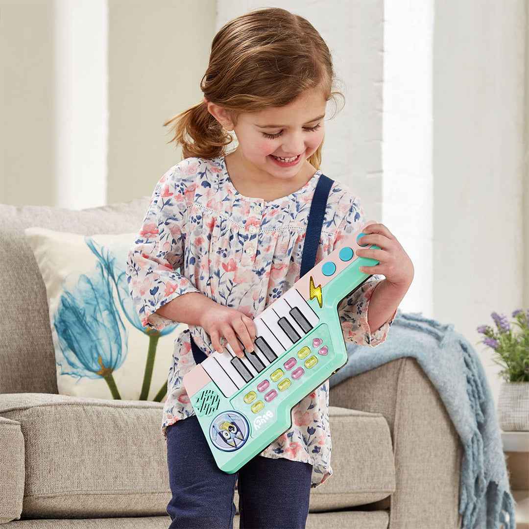 VTech Bluey's Keytar Piano - Interactive Kids Musical Toy - Toyspry