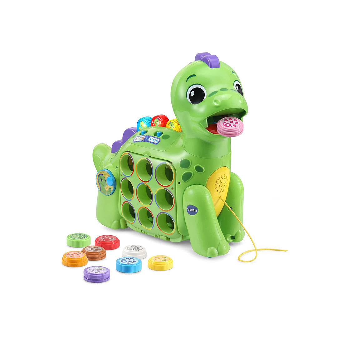 VTech Chomp & Count Dino - Musical Shape Sorter Toy - Toyspry