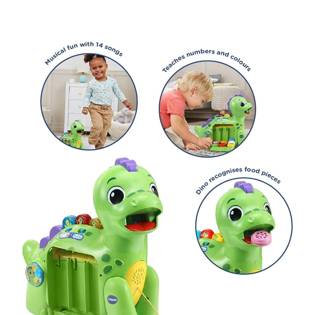 VTech Chomp & Count Dino - Musical Shape Sorter Toy - Toyspry