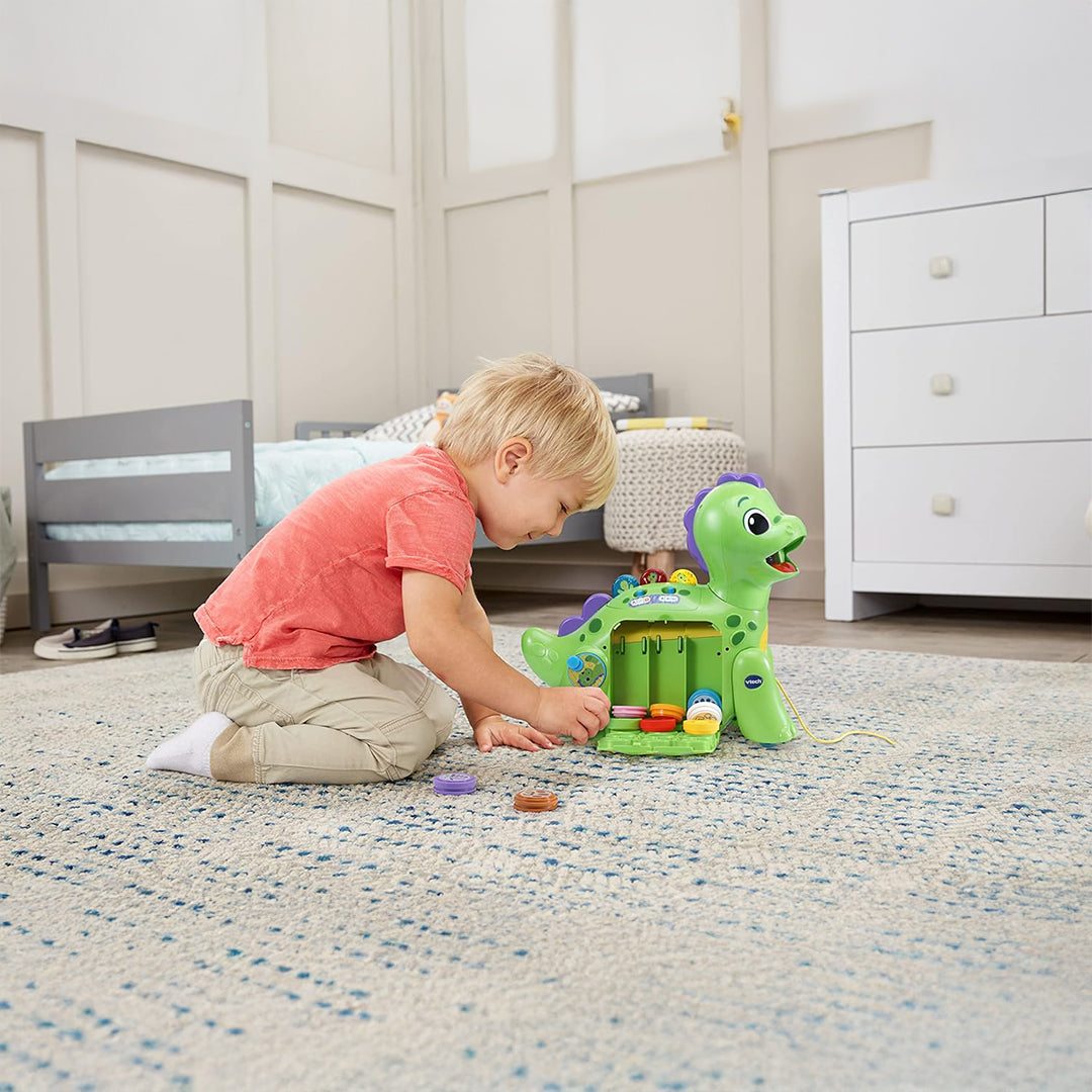 VTech Chomp & Count Dino | Musical Shape Sorter & Interactive Learning Toy