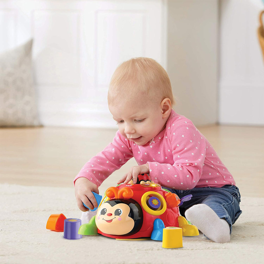 VTech Crazy Legs Learning Bug | Interactive Pull Along Shape Sorter Toy | Educational Bug for Shapes, Colors & Numbers