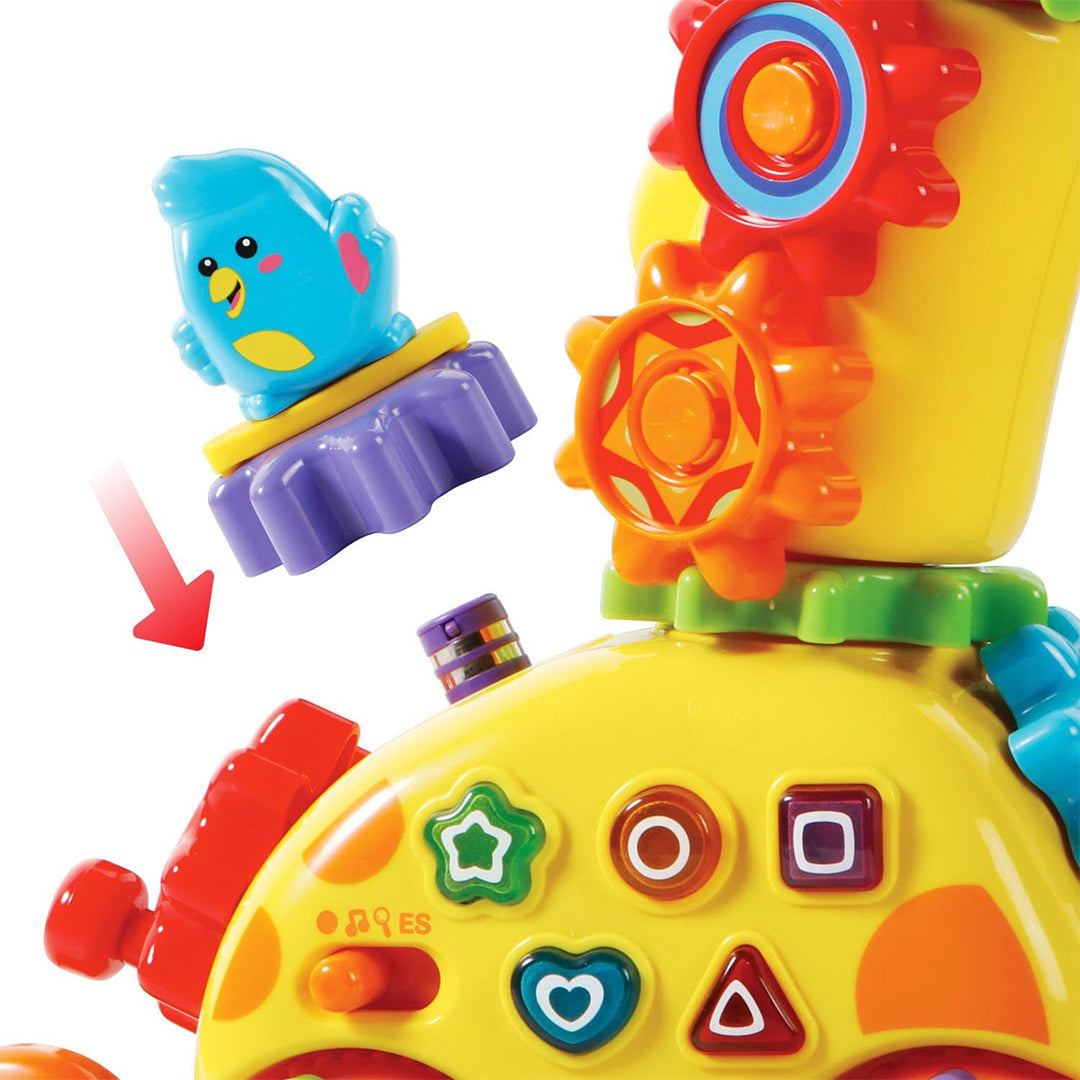 VTech Gear Up & Go Gearaffe Toy | Interactive Gears Set for Fine Motor & Learning