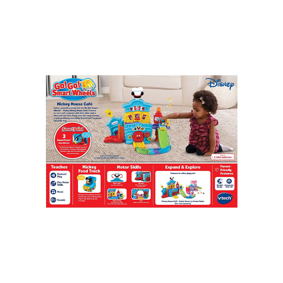 VTech Go! Go! Smart Wheels Mickey Mouse Cafe Truck Toy - Toyspry