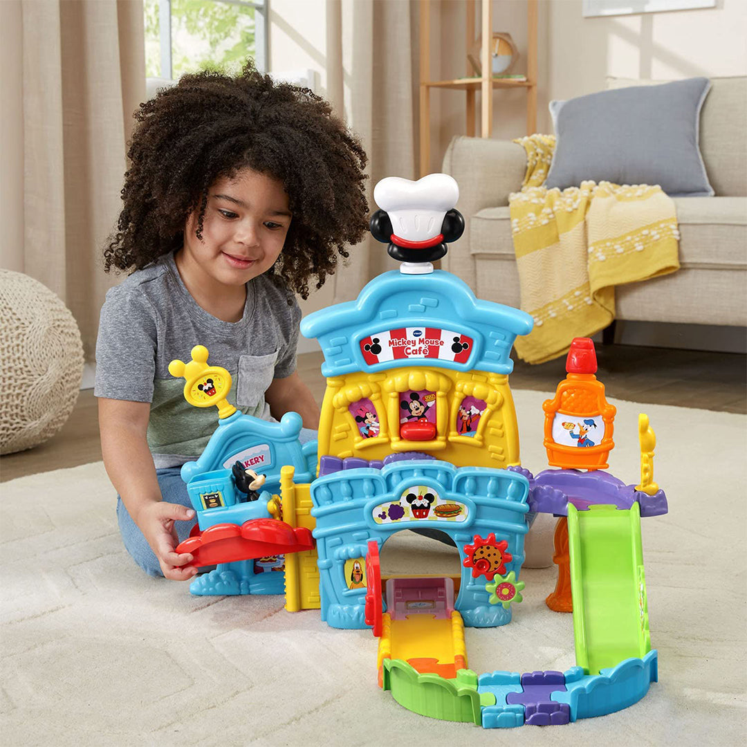 VTech Go! Go! Smart Wheels Mickey Mouse Cafe Truck Toy - Toyspry