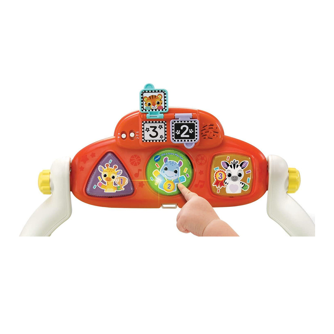 Newborn Playing on VTech Infant Activity Gym with Mobile