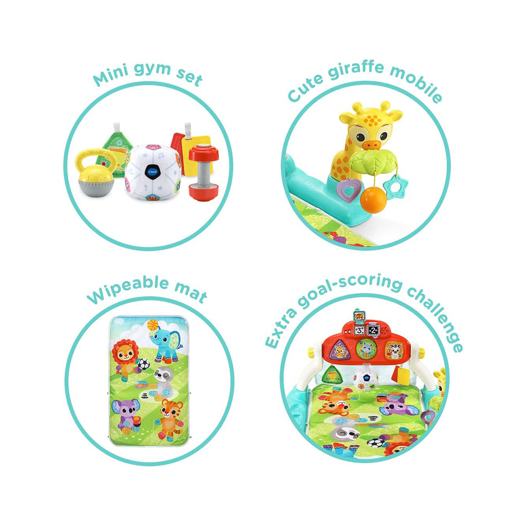 Detachable Learning Panel from VTech Kick & Score Playgym