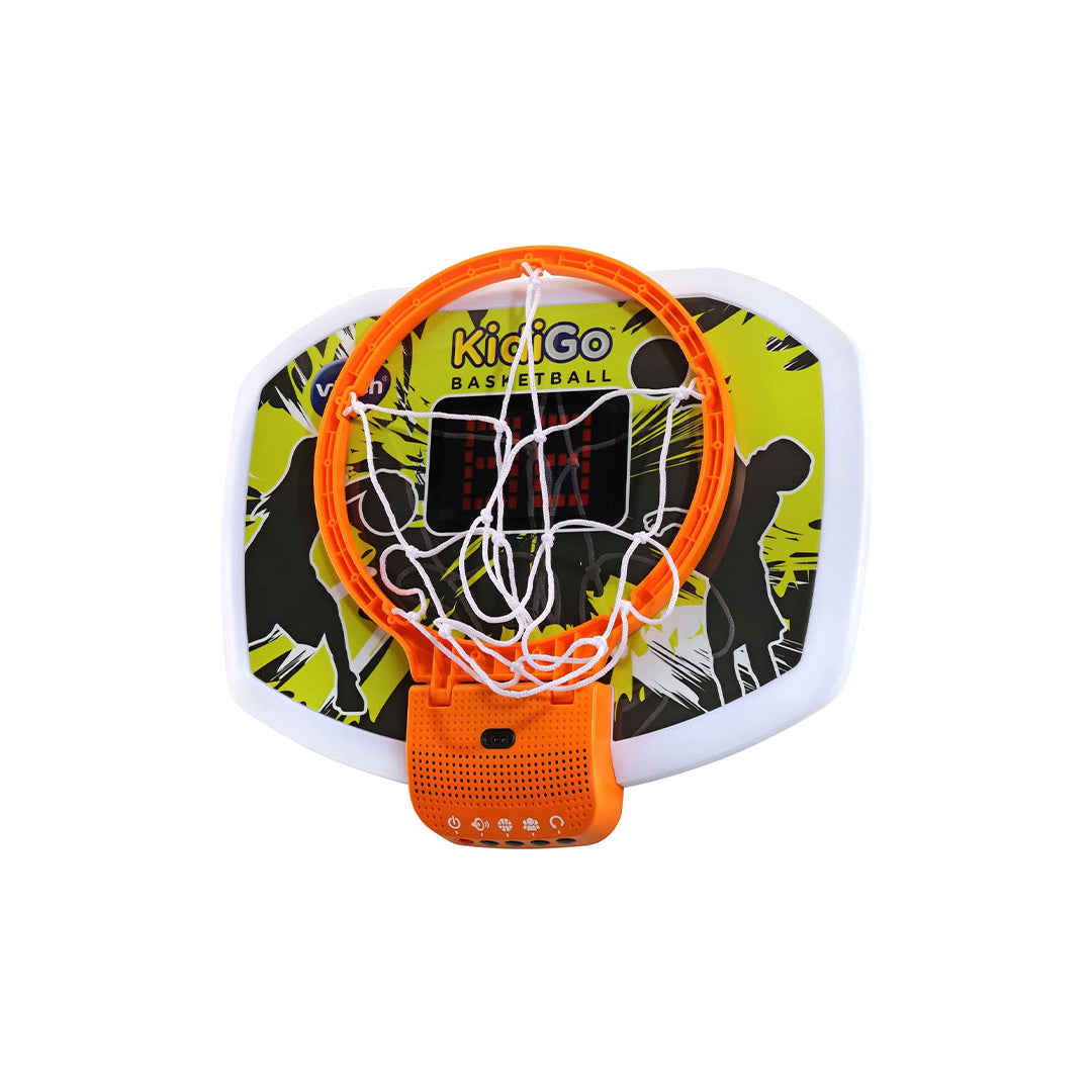 Non-toxic indoor basketball set to improve hand-eye coordination.
