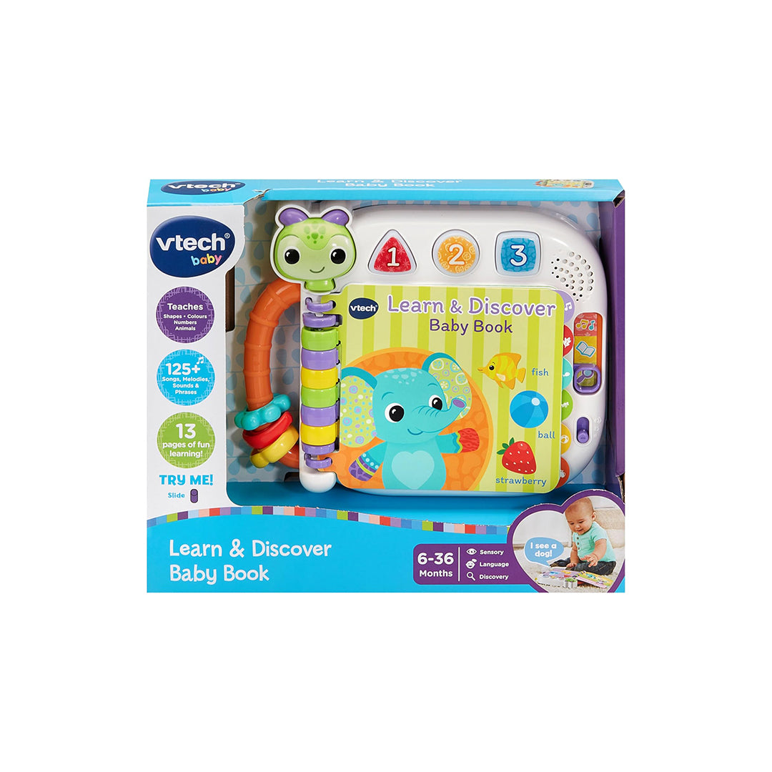 VTech Learn & Discover Book Showing Bright Animal Illustrations

