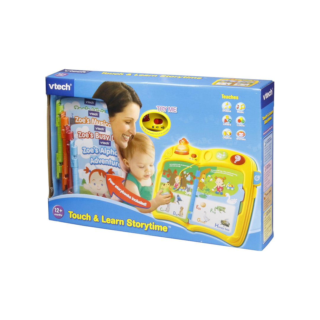 VTech Learning Touch & Learn Storytime Book | Interactive Educational Toy for Shapes, Letters & Numbers | Early Reading