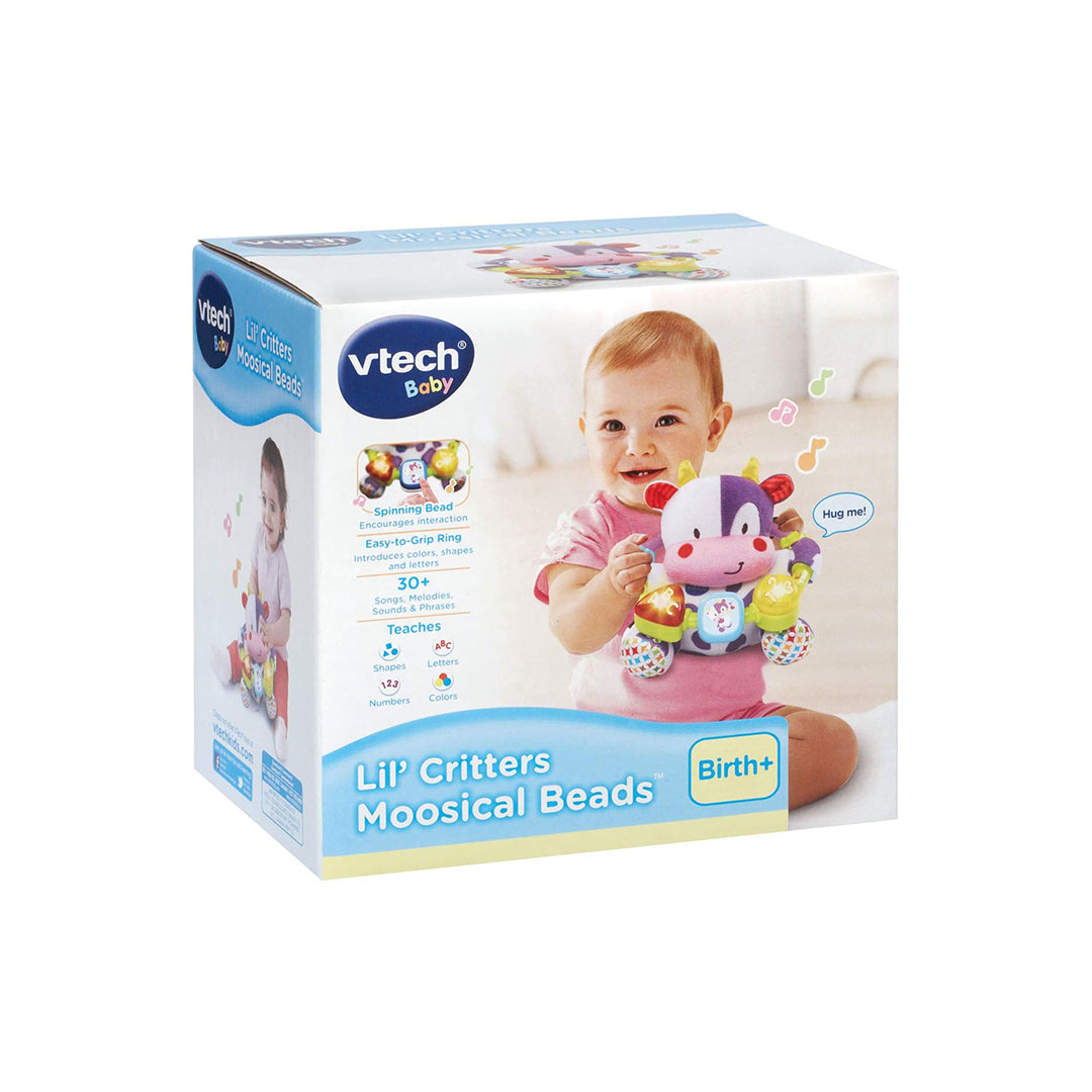 VTech Lil' Critters Musical Beads Cow - Baby Learning Toy - Toyspry