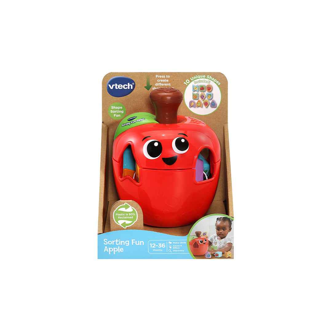 VTech Apple Shape Sorter - Montessori Educational Toddler Toy - Toyspry