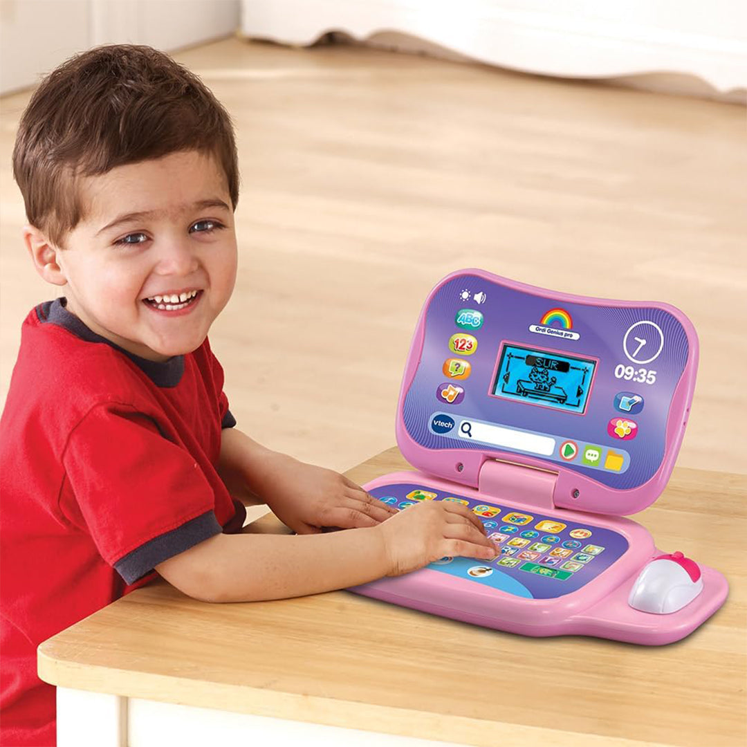VTech Learning Laptop - Educational Kids Computer (Pink/Blue) - Toyspry