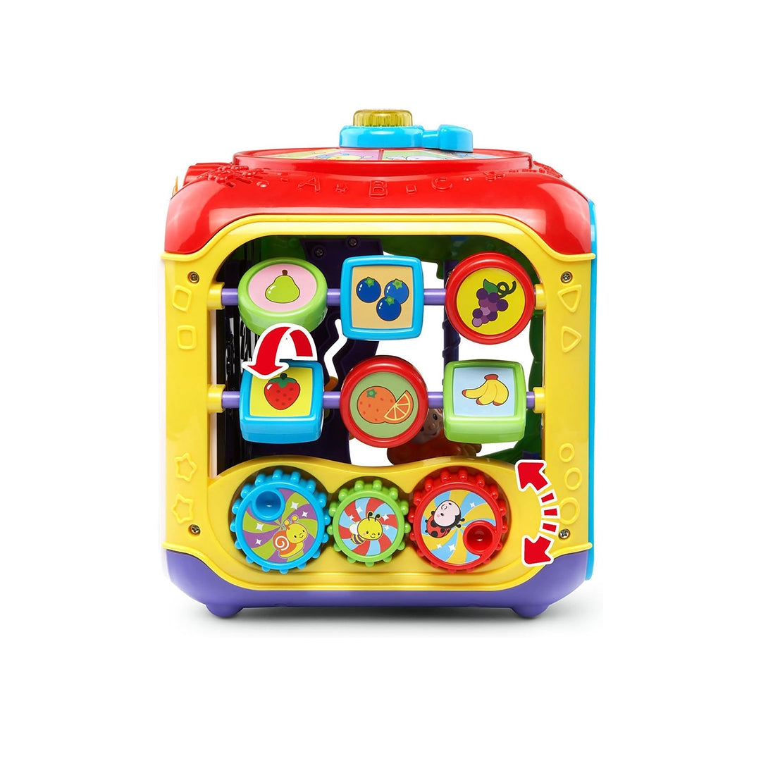 VTech Sort & Discover Activity Cube - Baby Shape Sorter Toy - Toyspry