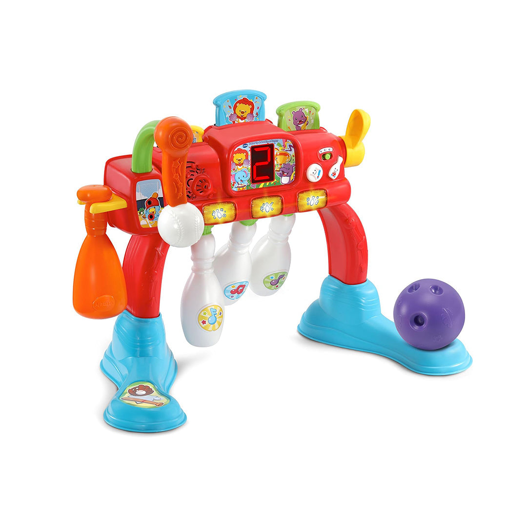 VTech Swing & Strike Sports Center - 2-in-1 Kids Bowling & Tennis - Toyspry