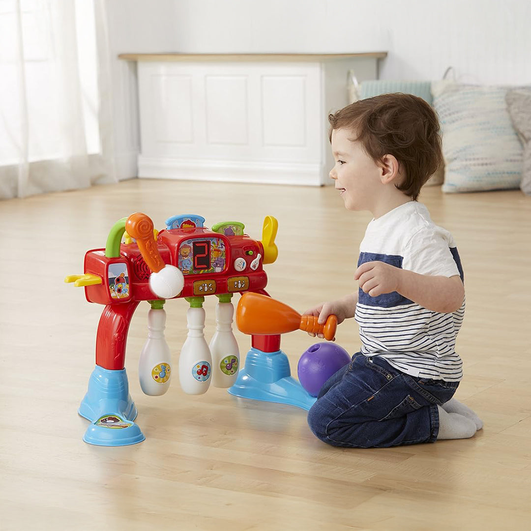 VTech Swing & Strike Sports Center - 2-in-1 Kids Bowling & Tennis - Toyspry