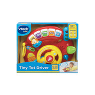 VTech Tiny Tot Driver Toy with Sound | Interactive Pretend Driving Educational Toy for Toddlers | Learn Numbers, Animals, Vehicles & Motor Skills