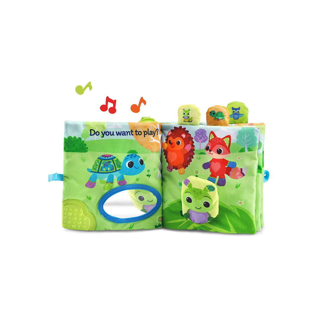 VTech Turtle's Busy Day Soft Book | Interactive Sensory Toy for Babies