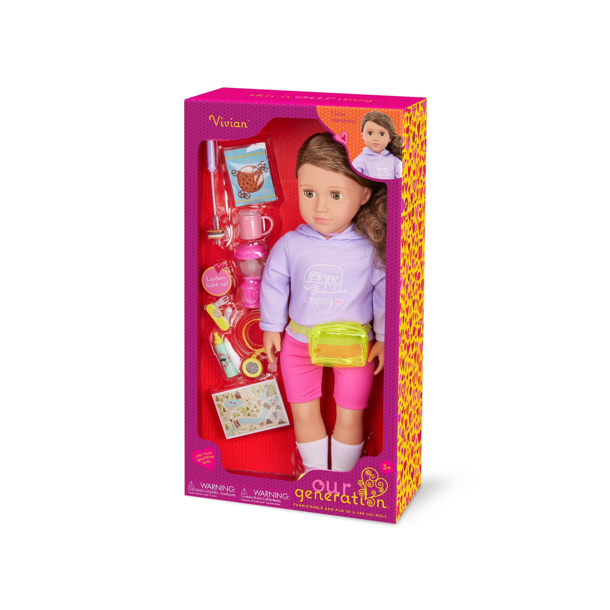 Our Generation Vivian Camping Doll - 18-inch Adventure Doll with Accessories