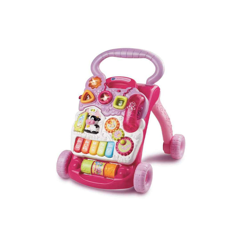 VTech First Steps Baby Walker (Pink) - Interactive Learning Toy