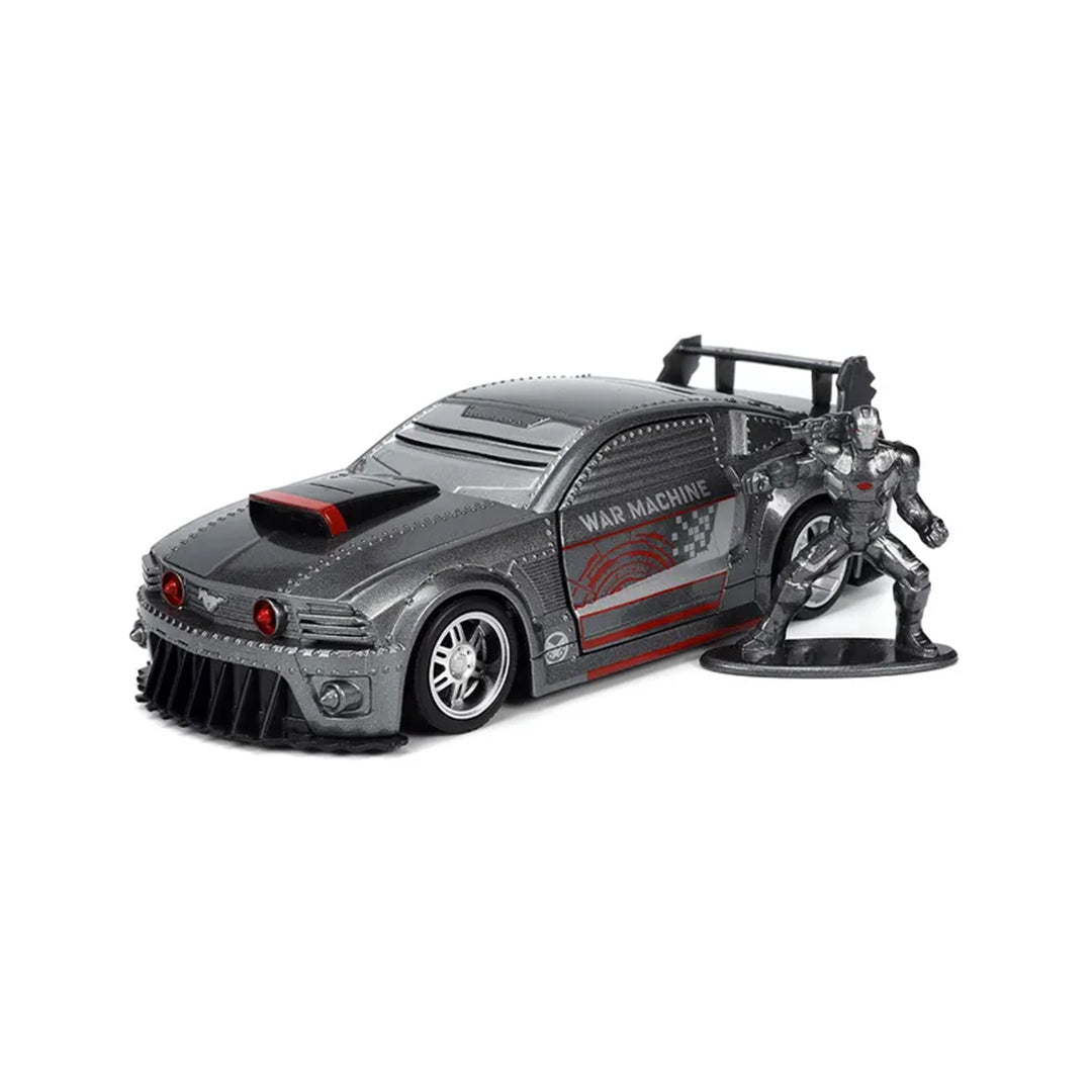Marvel War Machine Mustang - 1:32 Diecast Model Car with Figure - Toyspry