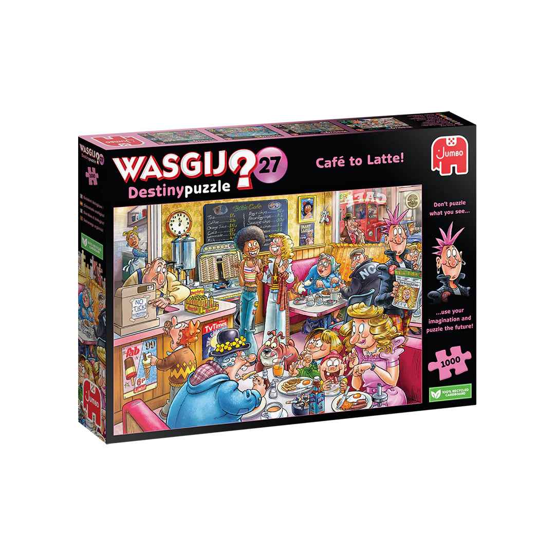 Wasgij Destiny 27: Cafe To Latte - 1000-Piece Jigsaw Puzzle - Toyspry