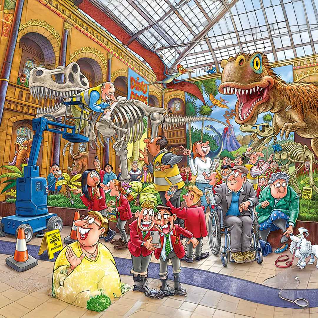 Wasgij Mystery 24: Blight At The Museum - 1000-Piece Jigsaw Puzzle - Toyspry