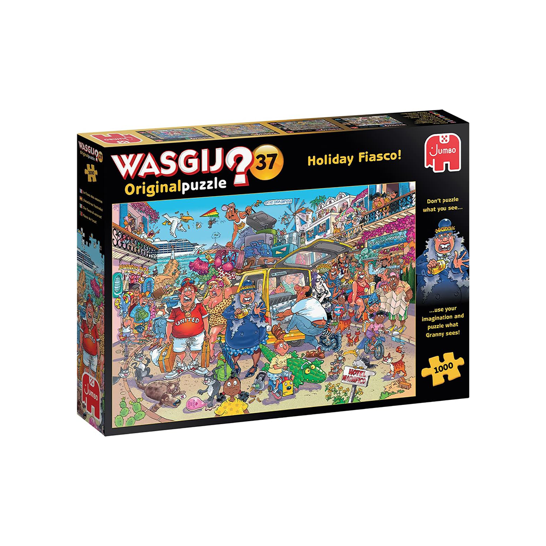 Wasgij Original 37 Holiday Fiasco puzzle box for educational toys for kids.
