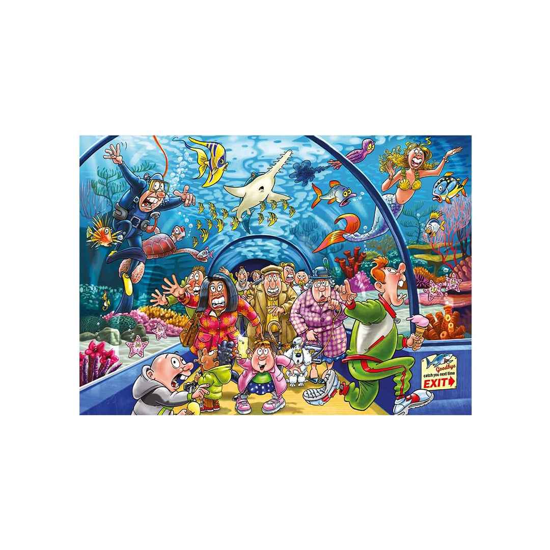 Wasgij Original 43: Aquarium Antics - 1000-Piece Jigsaw Puzzle - Toyspry