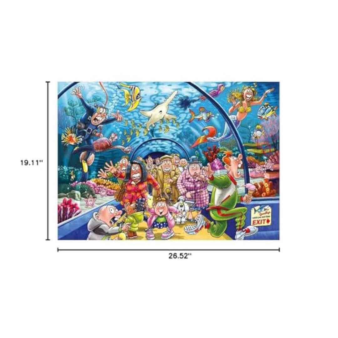 Wasgij Original 43: Aquarium Antics - 1000-Piece Jigsaw Puzzle - Toyspry