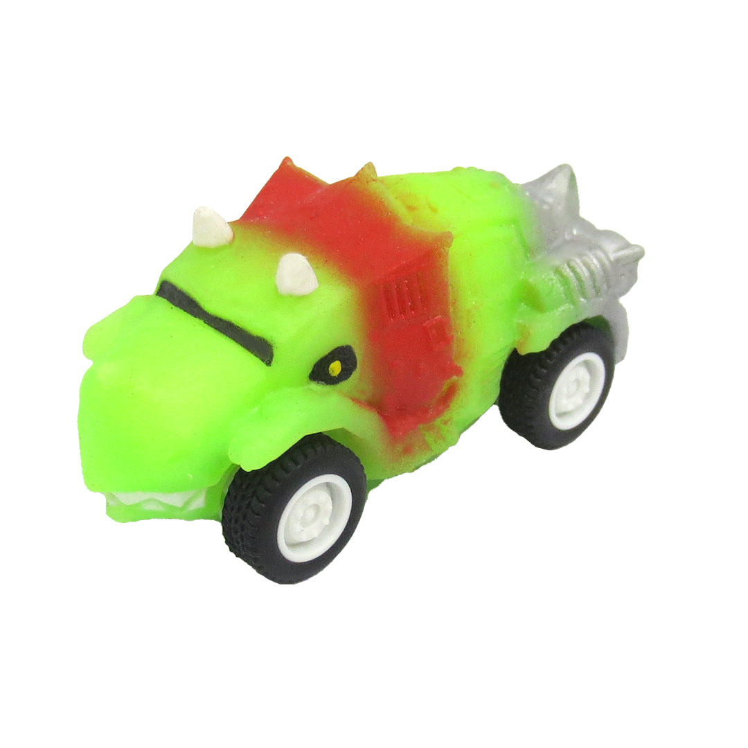 Wheeleezz Dino Monsters Series - 6 Pack of Stretchy Dinosaur Toy Cars for Kids
