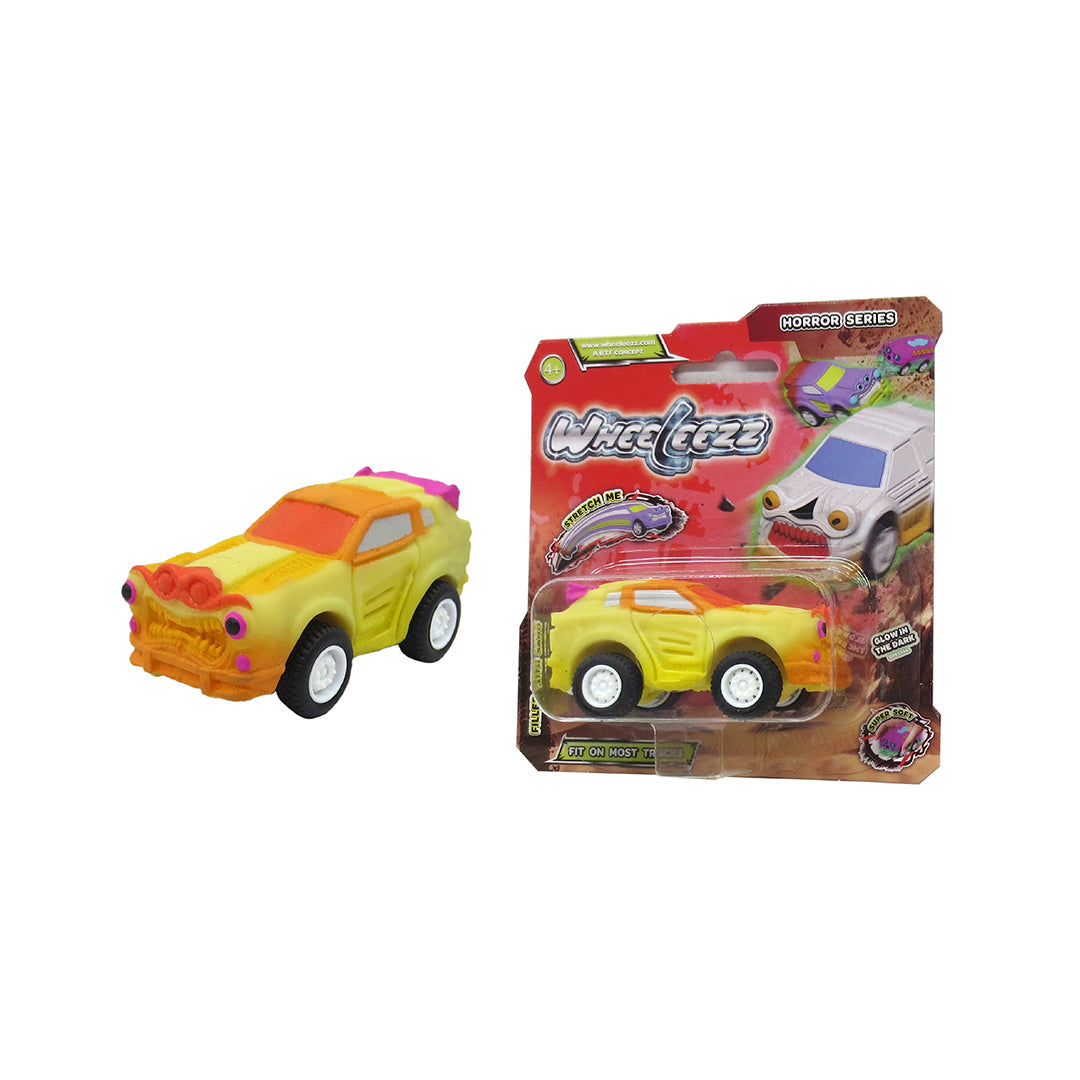 Wheeleezz Horror Series - 6 Pack of Stretchy Spooky Toy Cars for Kids