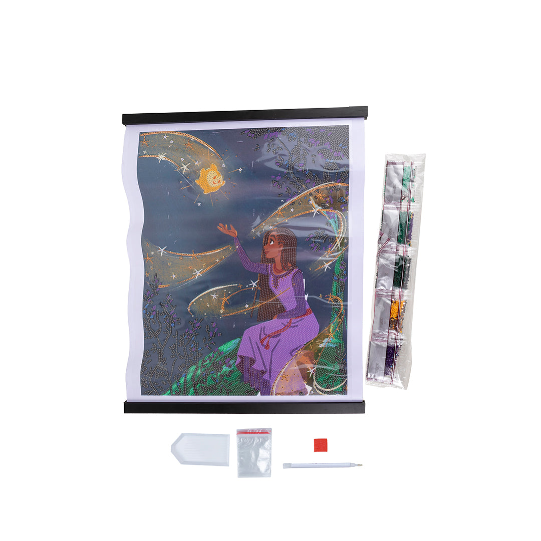 Wish Crystal Art Scroll Kit - 35x45cm Disney Diamond Painting Wall Art