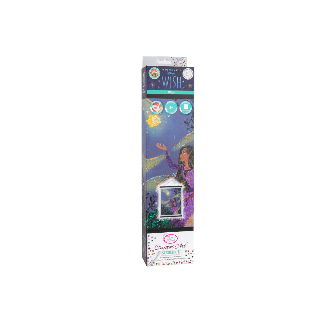 Craft Buddy Disney Wish Crystal Art Scroll Kit (35x45cm) - Toyspry