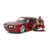 Wonder Woman Pontiac Firebird Diecast: 1:32 with Figure