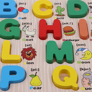 Wooden Alphabet Puzzle | Educational Toys for Toddlers & Preschoolers