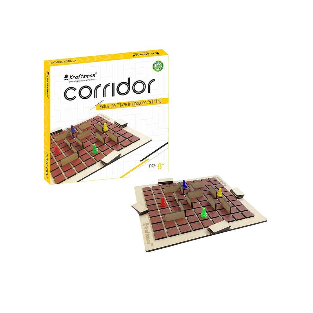 Kraftsman Corridor - Wooden Strategy Board Game - Toyspry