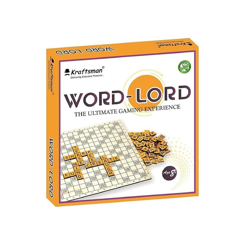 Kraftsman Braintastic Word Lord - Wooden Board Game