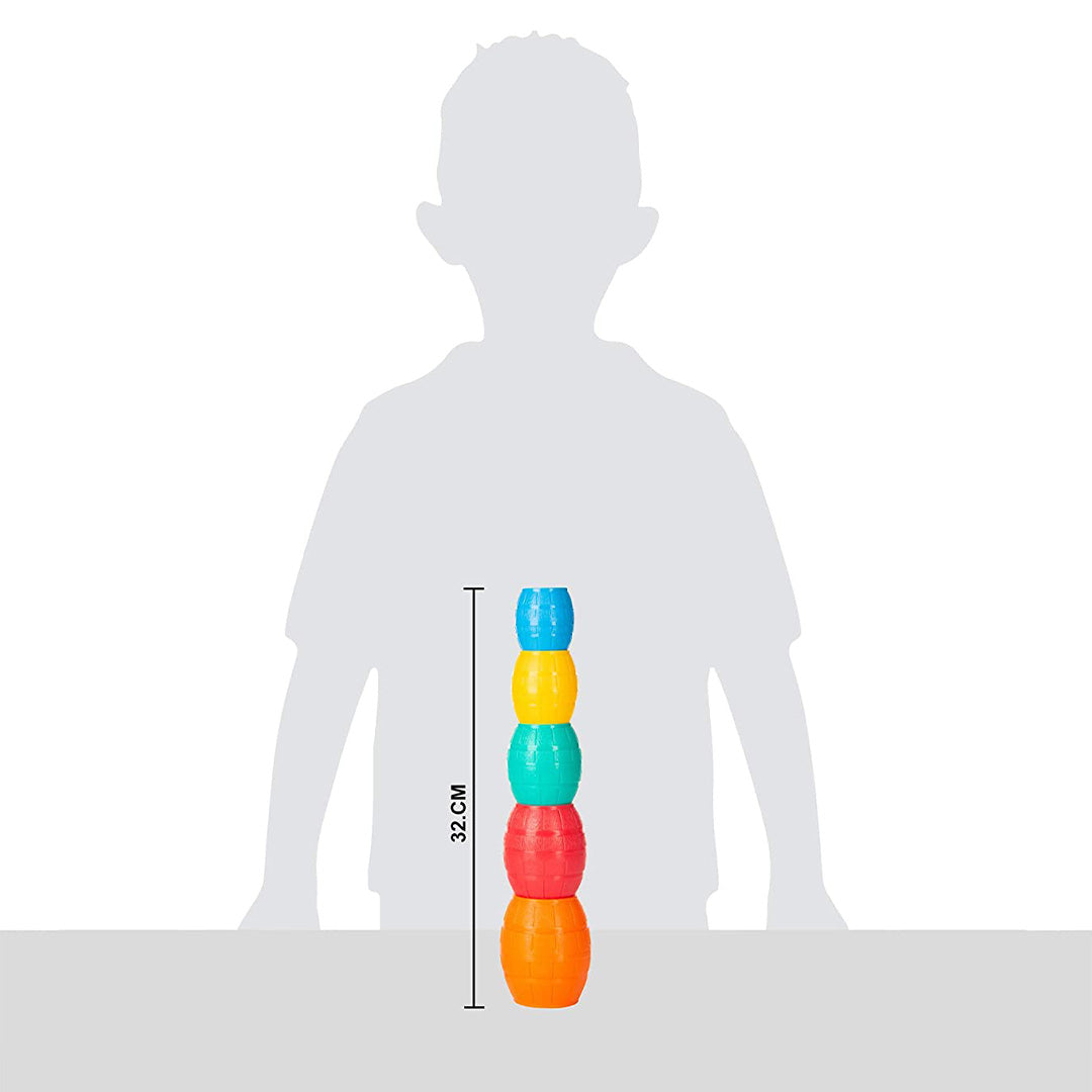 Funskool Stacking Barrels - 5-Piece Toddler Educational Toy - Toyspry