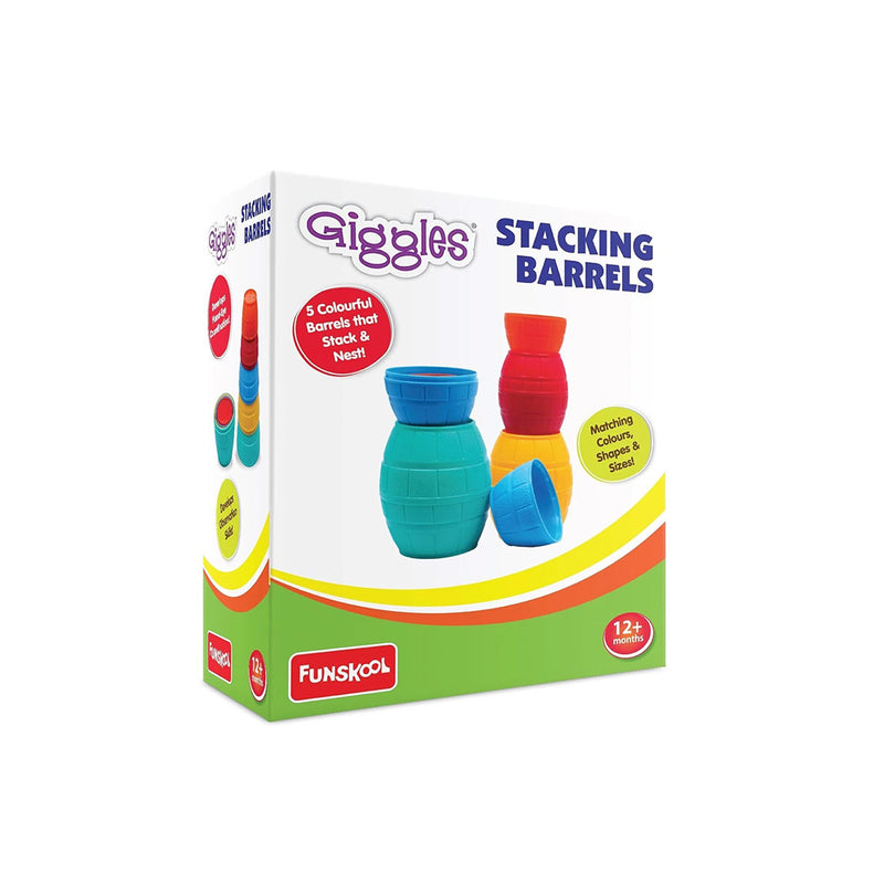 Funskool Stacking Barrels - 5-Piece Toddler Educational Toy
