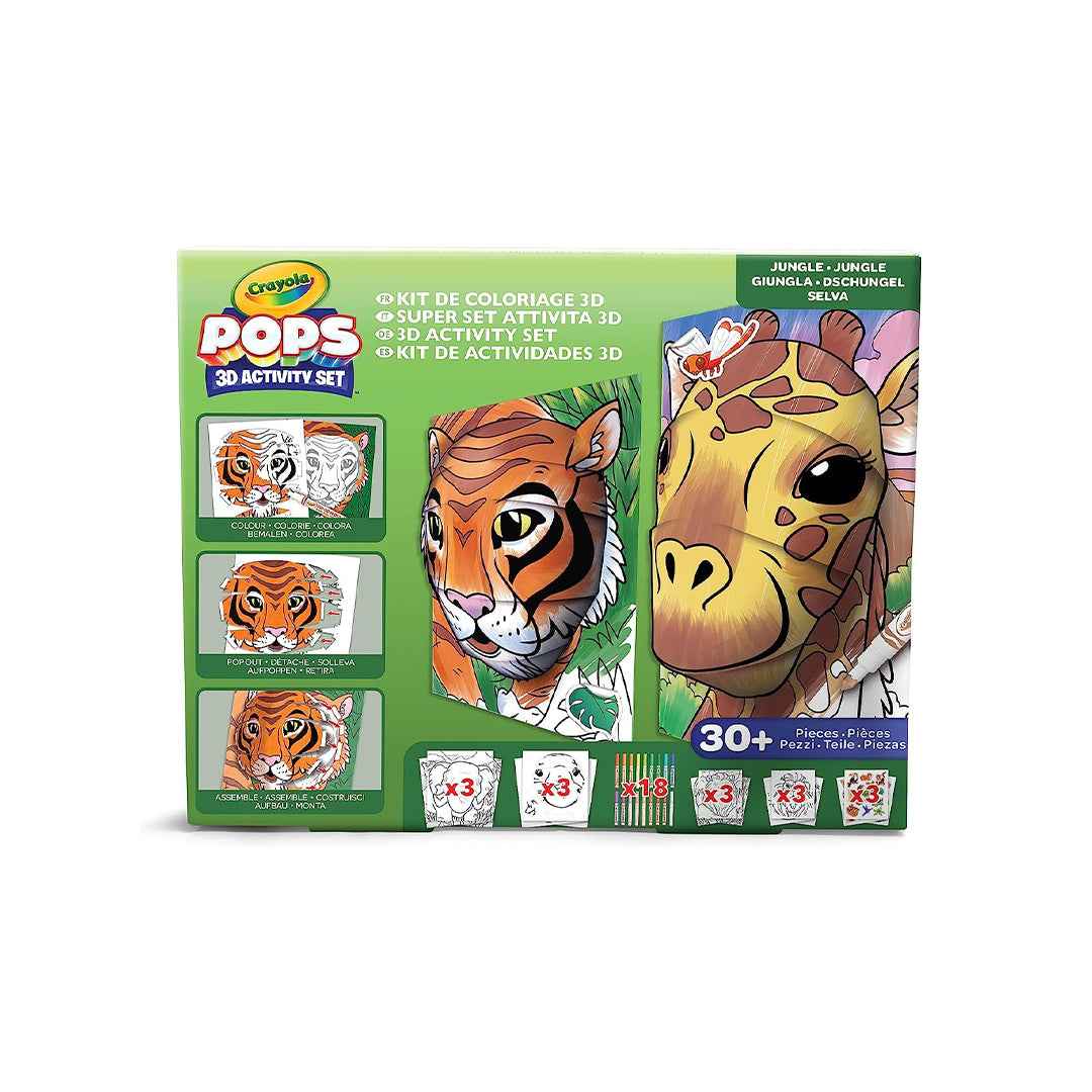 Crayola Pops Super 3D Jungle Activity Set | Colouring Kits | Buy in UAE – Toyspry