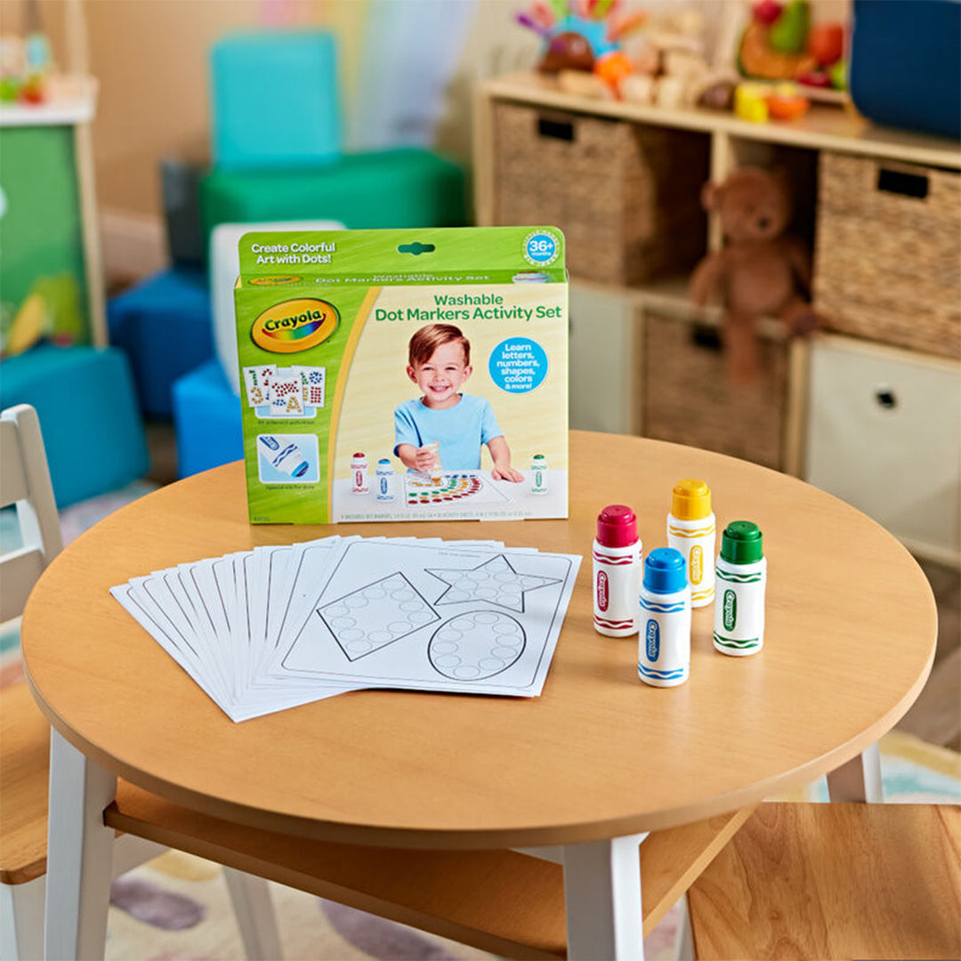 Crayola Washable Dot Markers Activity Set | Educational & Mess-Free Art Kit for Kids - Toyspry