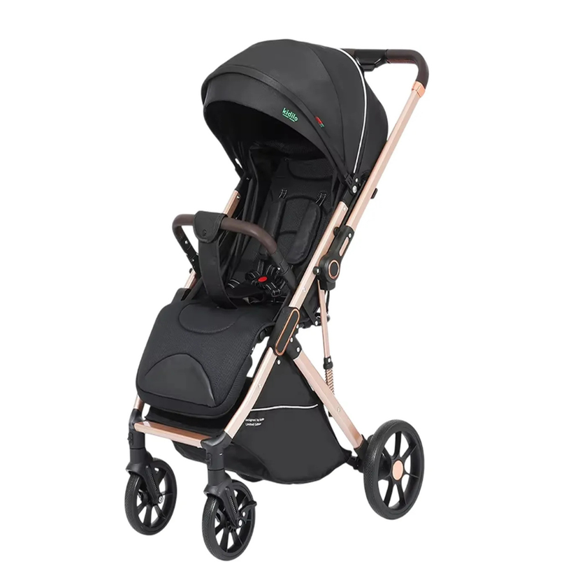 Kidilo Convertible & Foldable Baby Stroller Z8 ( Black )