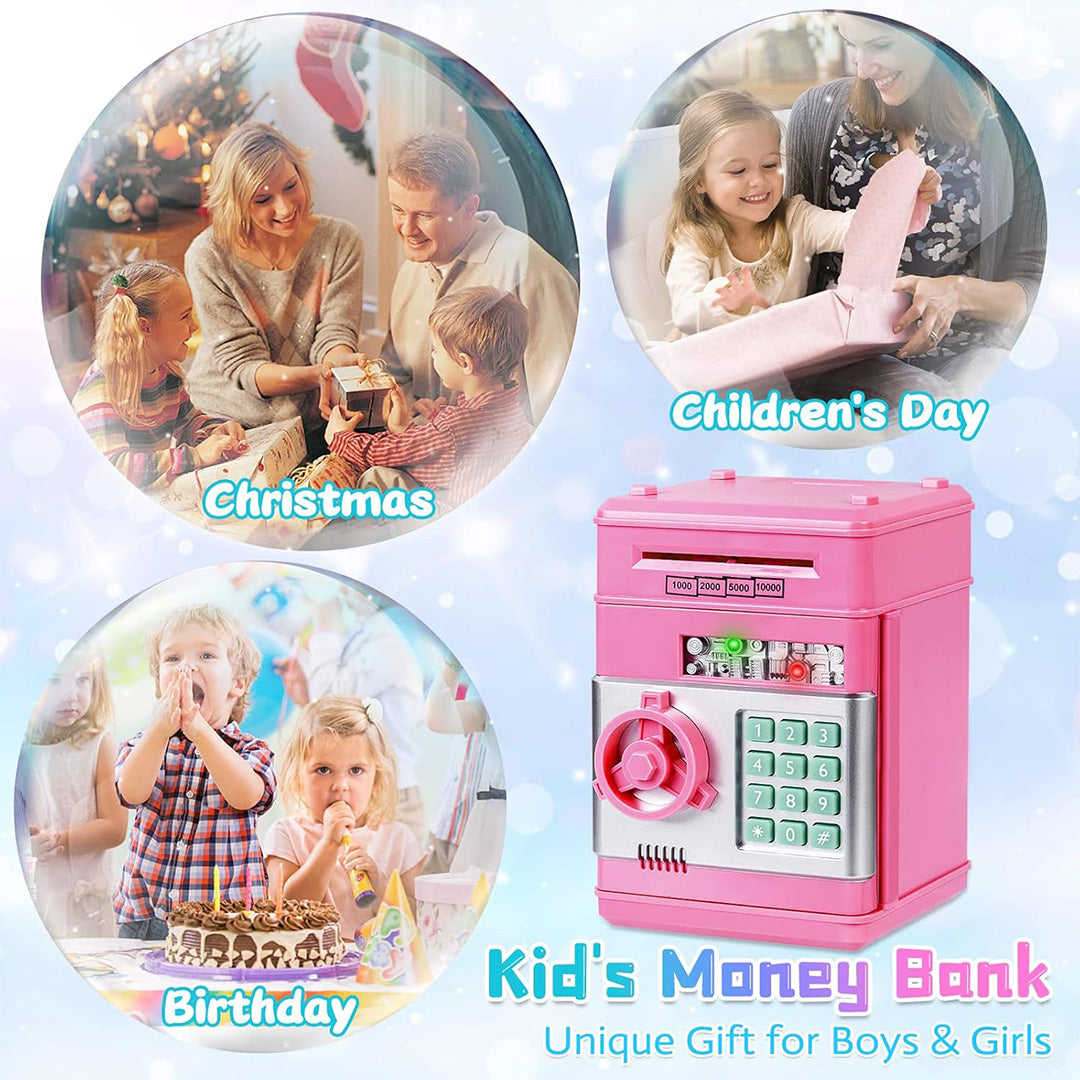 Kids Digital Piggy Bank with Password Lock - Best Electronic Piggy Bank for Kids