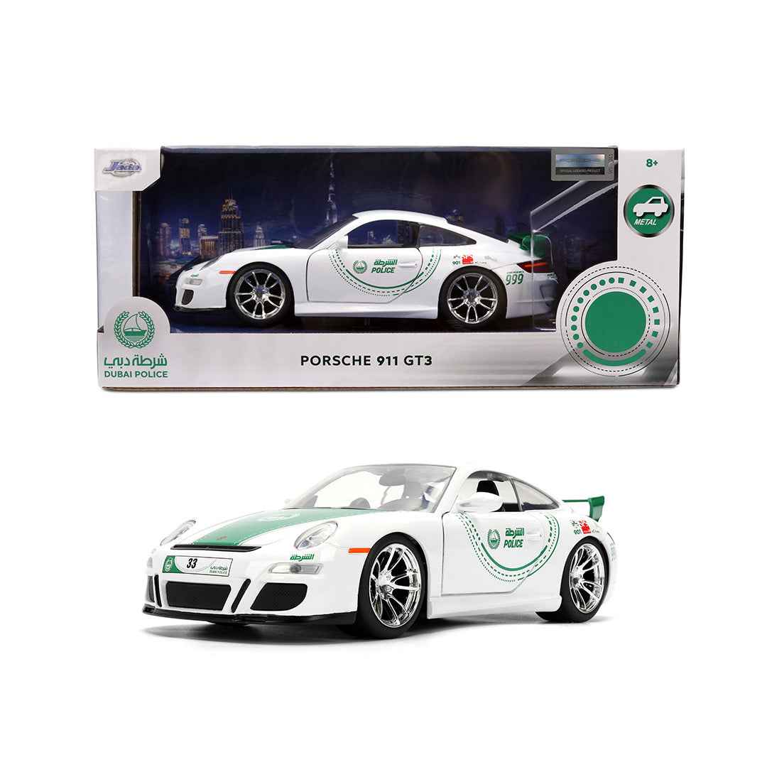 Jada Dubai Police Porsche 911 GT3 - 1:24 Diecast Model Car - Toyspry