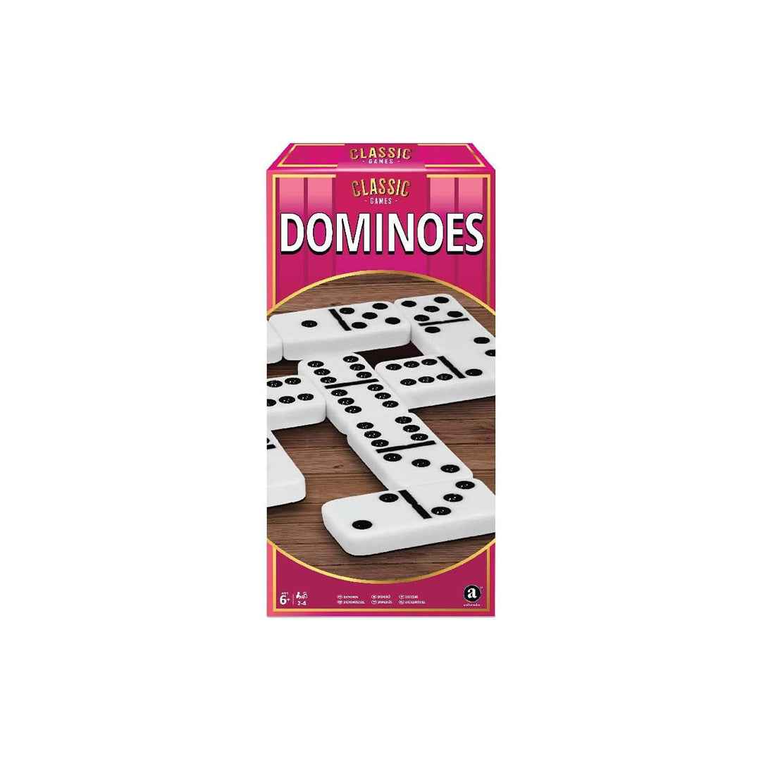 Ambassador Classic Games - Basic Dominoes Set | Travel Friendly Family Game - Toyspry