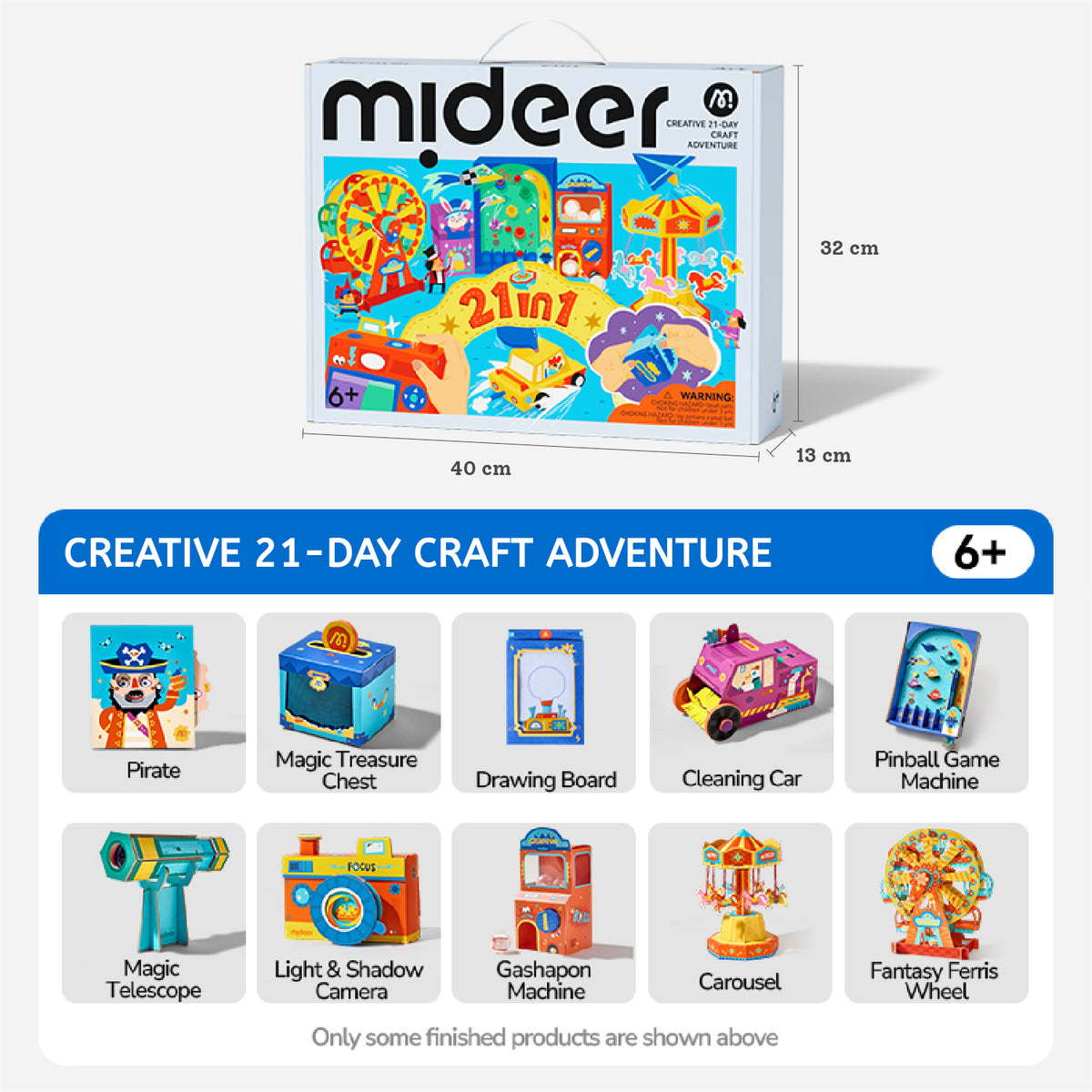 Mideer 21-Day Creative Craft Adventure - 21 Model Kits