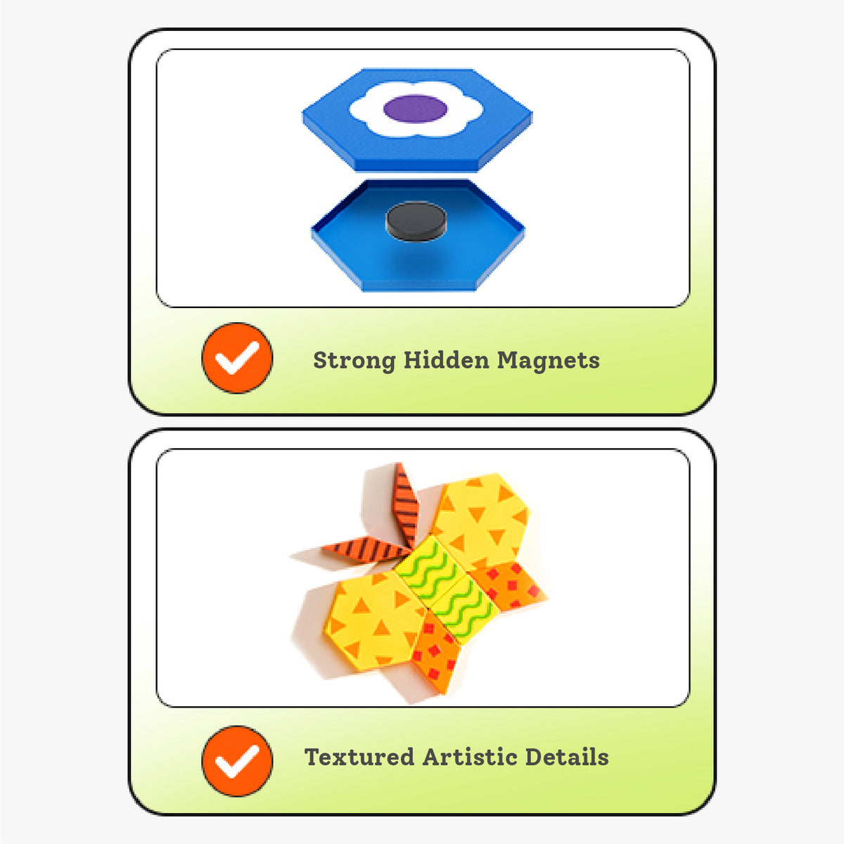 Mideer Magnetic Shapes & Whiteboard Set - 116 Pieces