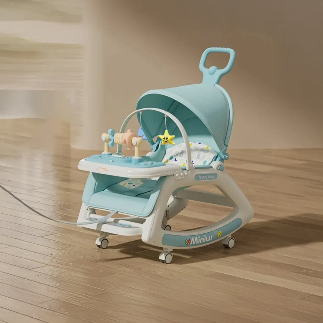 5-in-1 Baby Rocker Stroller Chair Combo - Infant Bouncer & Seat - Toyspry