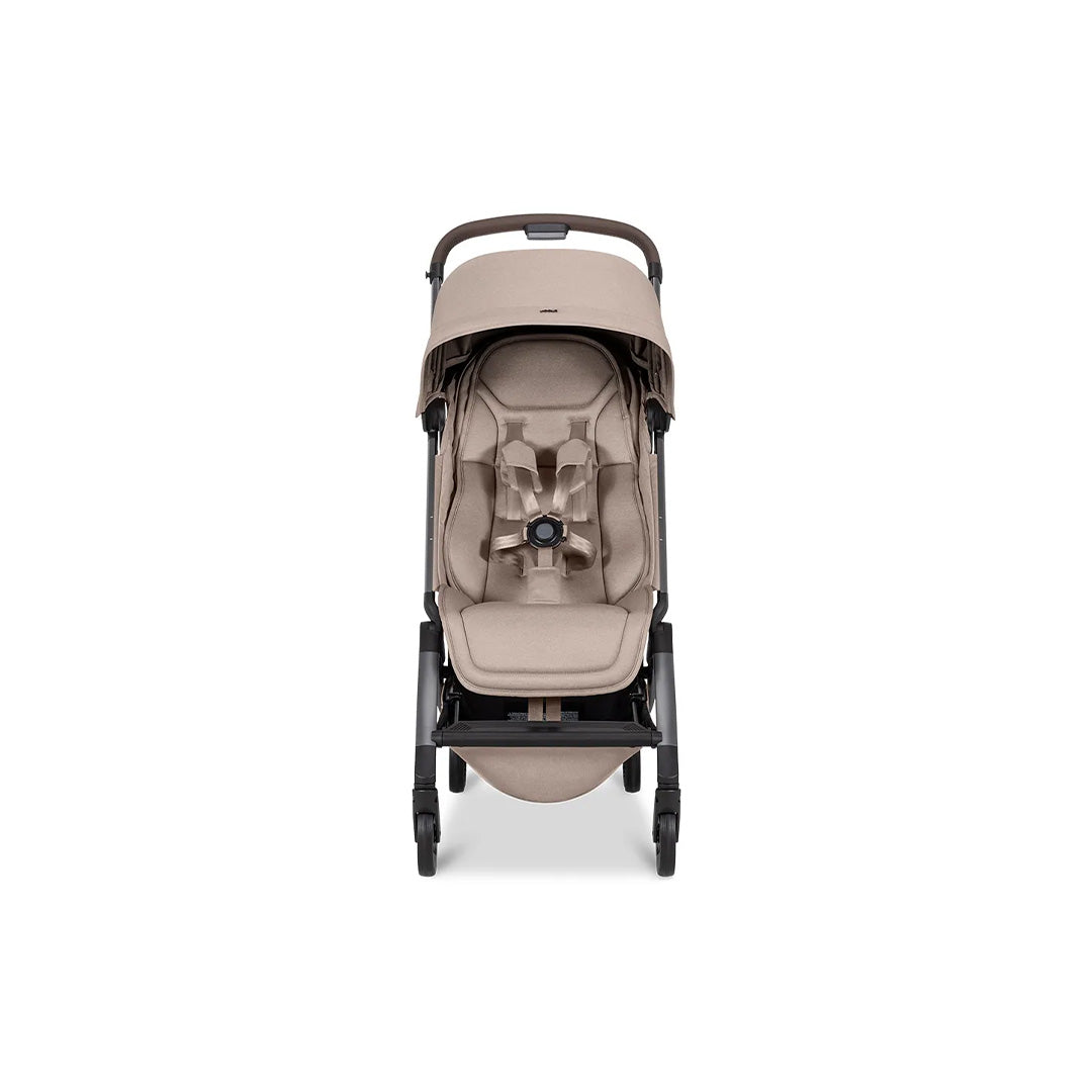 Front Full view of the Joolz Aer2 Buggy in the stylish Sandy Taupe colorway, showcasing its modern design and lightweight frame.