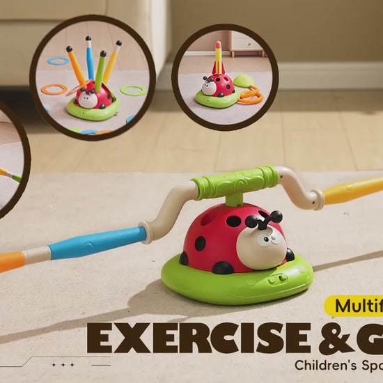 3-in-1 Kids Rocket Launcher & Musical Jump Game | Outdoor Active Play